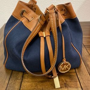 Michael Kors Women’s LG Marina Denim Drawstring Tote